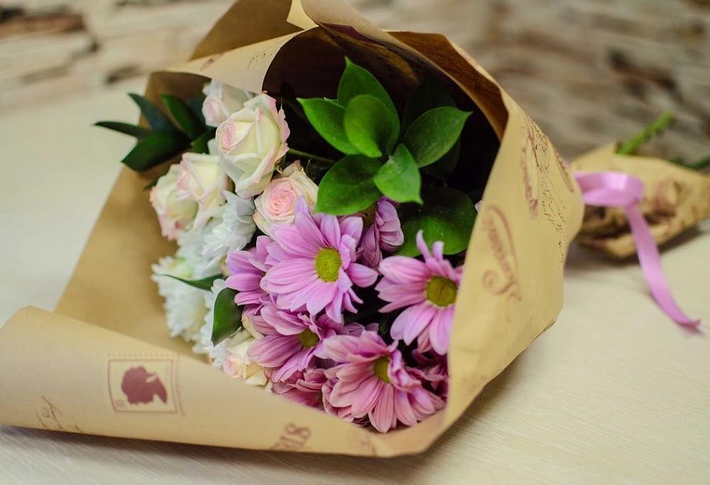 Букет цветов из: Розы и Хризантемы в Черусти