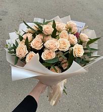 Букет Кремовые розы Латте в Черусти