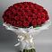 Букет 101 Красная роза Блэк Мэджик в Черусти