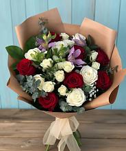 Букет цветов из:  Розы и Альстромерии в Черусти