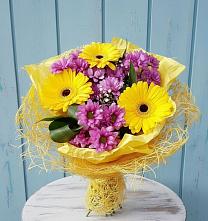 Букет цветов из:  Хризантемы и Герберы в Черусти