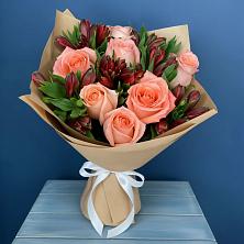 Букет цветов из:  Розы и Альстромерии в Черусти