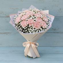 Букет цветов из:  Гвоздики #REPLACE_PRED# Черусти