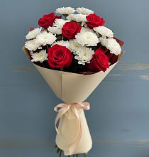 Букет цветов из:  Розы и Хризантемы в Черусти