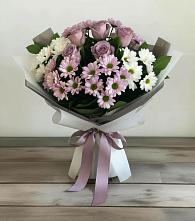 Букет цветов из:  Хризантемы и Розы в Черусти