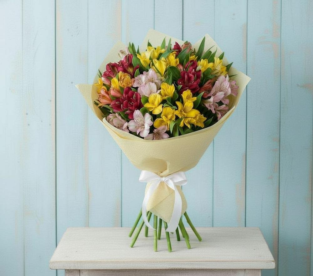 Букет цветов из: Альстромерии в Черусти